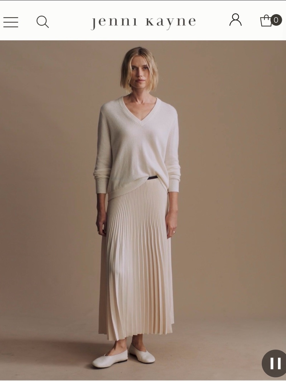Jenni Kayne Pleated Maxi Skirt